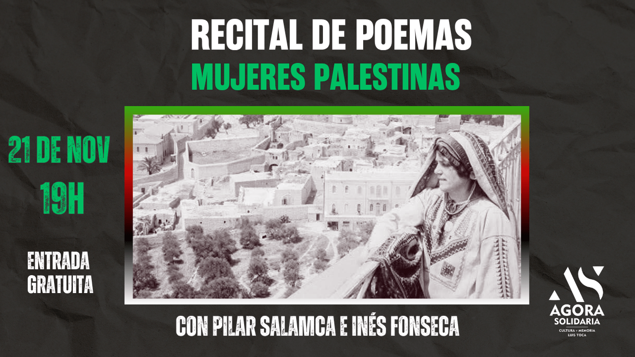 Recital de poemas: Mujeres Palestinas