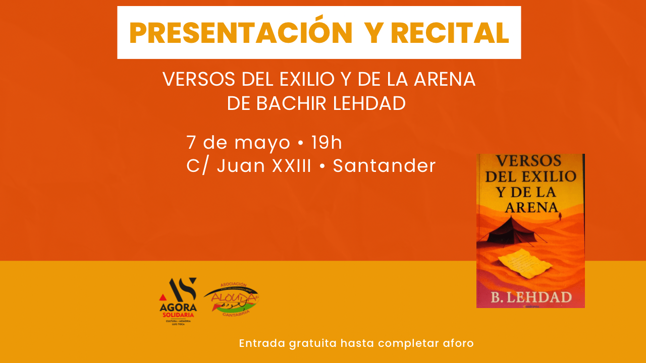 Presentación del libro y recital: Versos del exilio y la arena