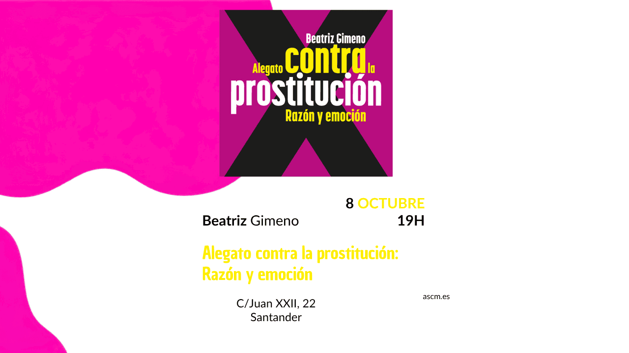 Beatriz Gimeno presenta su libro Alegato contra la prostitución: Razón y emoción