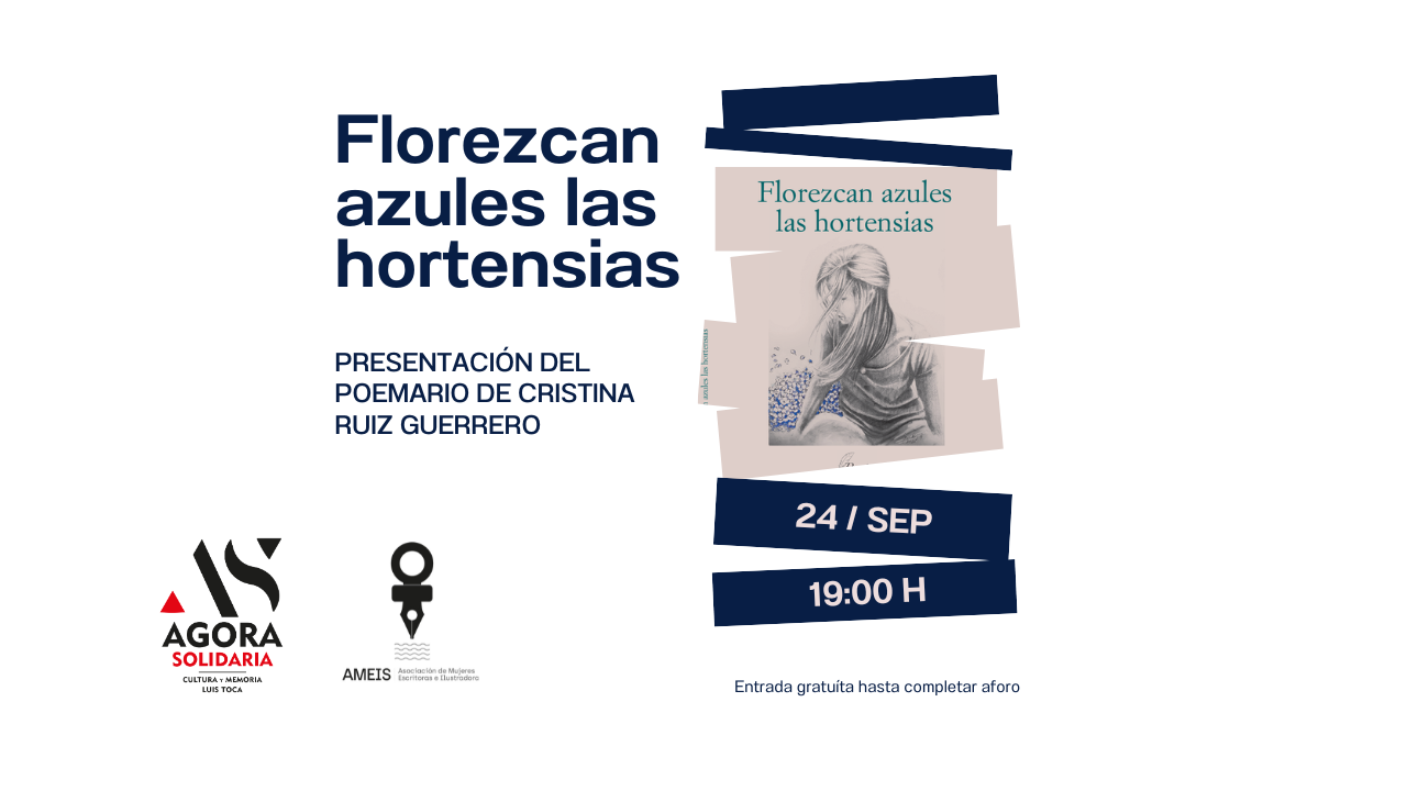 Cristina Ruiz Guerrero presenta Florezcan azules las hortensias