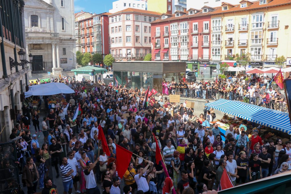 Imagen de la manifestación antifascista convocada el 26 de septiembre de 2026 en Santander| Pool Ágora Solidaria Cultura y Memoria Luis Toca/Óscar Juárez - 26.09.2026