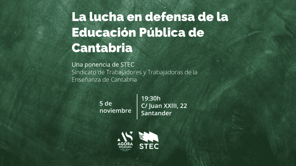 La lucha en defensa de la Educación Pública de Cantabria